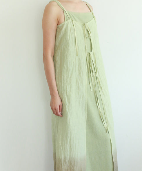 natural dye silk nep camisole dress
