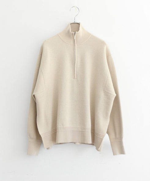 【8/28発売】COTTON SILK DOUBLEFACE HALF ZIP PULLOVER