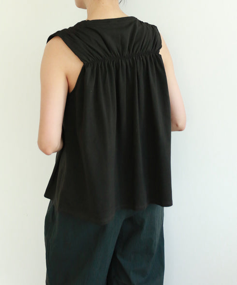 natural dye mint jersey sleeveless top