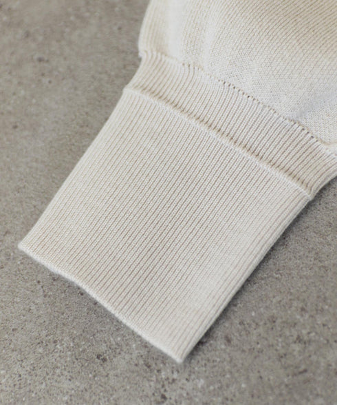 【8/28発売】COTTON SILK DOUBLEFACE HALF ZIP PULLOVER