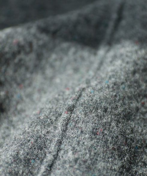 boiled wool long cardigan