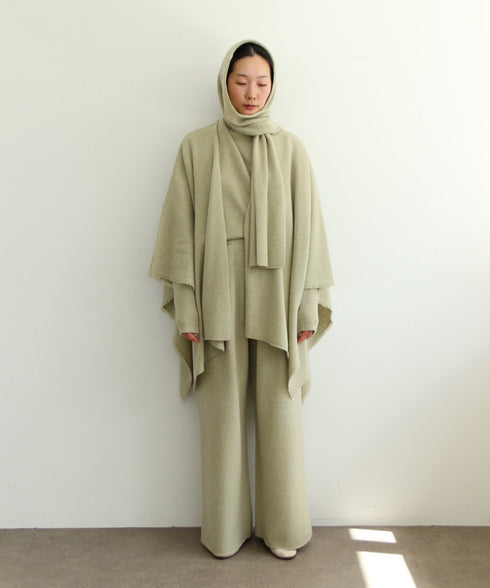 MERINO WOOL PONCHO STOLE