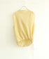 natural dye sheer cotton check draped top