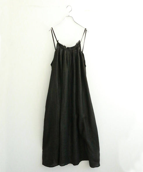 natural dye linen camisole dress