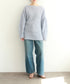 wool mohair cable boatneck top