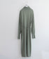 seawool×organic cotton polo knit dress