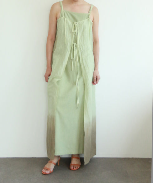 natural dye silk nep camisole dress