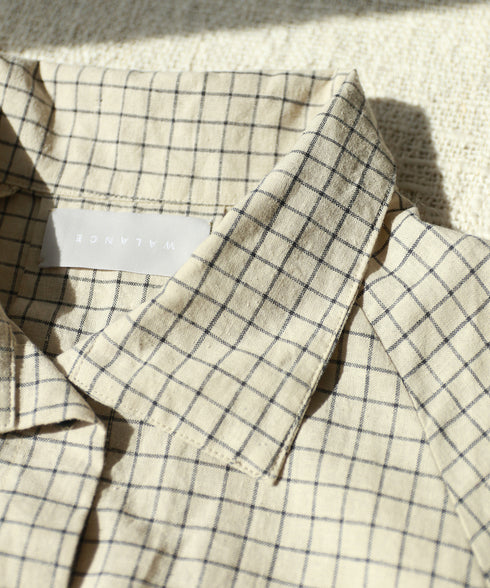 hemp orgnic cotton high neck shirt