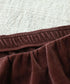 cotton velour long skirt