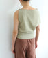 MERINO WOOL ASYMMETRY VEST