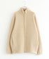 BOUCLE KNIT ZIP BLOUSON
