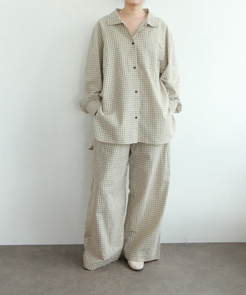 hemp orgnic cotton high neck shirt