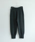 boiled wool high waist pants