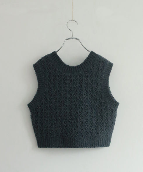 crochet double knit vest