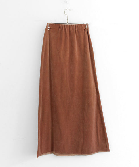 【coming soon】COTTON VELOUR LONG SKIRT