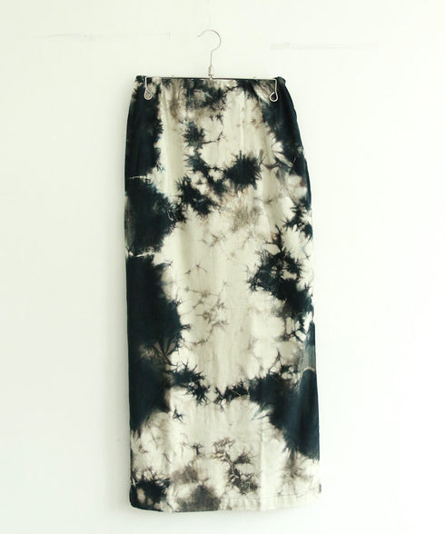 natural dye silk nep skirt