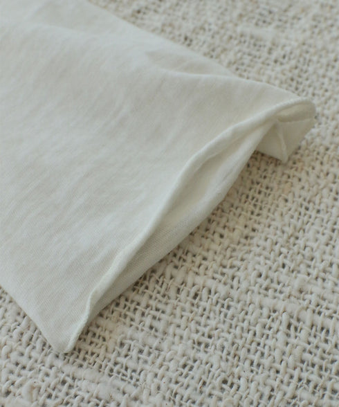 cotton cashmere crew neck T