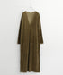 【coming soon】COTTON VELOUR DEEP V-NECK DRESS