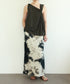 natural dye silk nep skirt