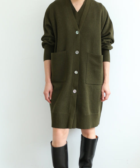【8/28発売】COTTON SILK DOUBLEFACE LONG CARDIGAN