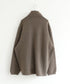 BOUCLE KNIT ZIP BLOUSON