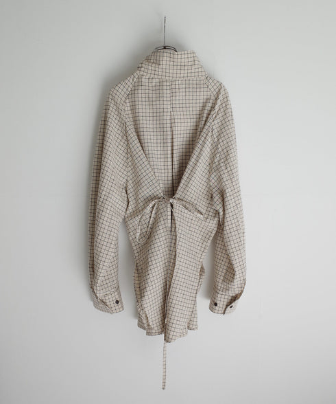 hemp orgnic cotton high neck shirt