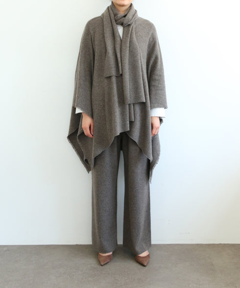 MERINO WOOL PONCHO STOLE