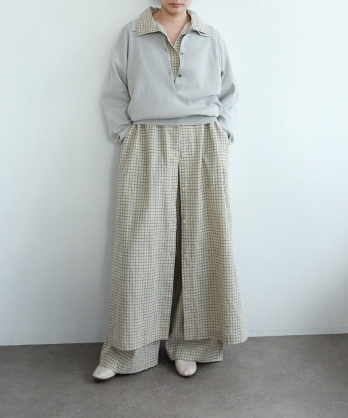 hemp organic cotton high neck shirt dress