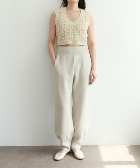 crochet double knit vest