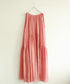 natural dye sheer cotton check gather dress