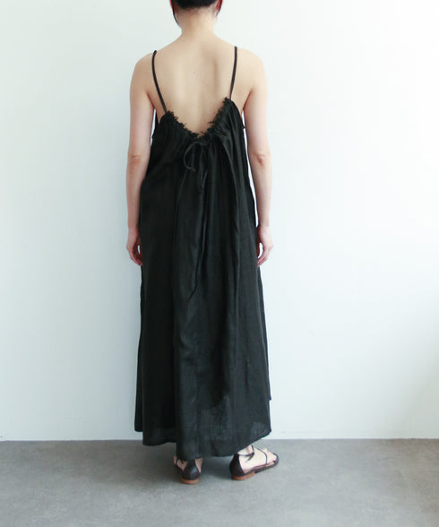 natural dye linen camisole dress