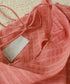 natural dye sheer cotton check draped top