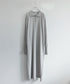 seawool×organic cotton polo knit dress