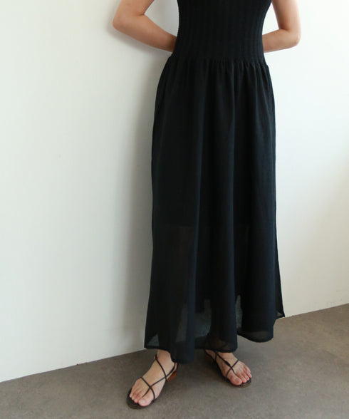 paper rib knit dress