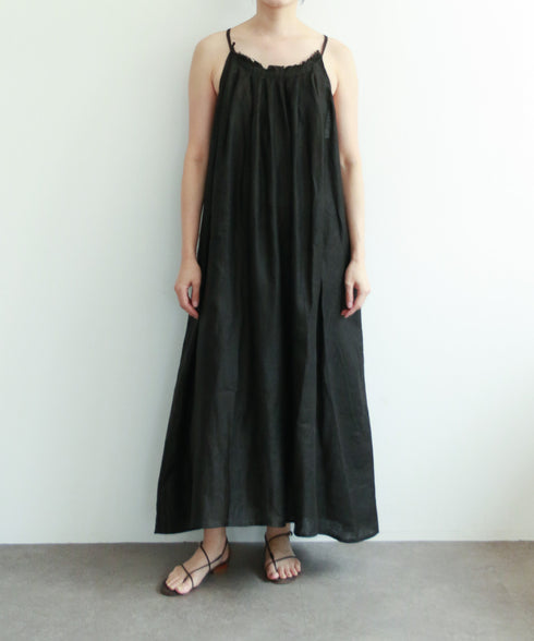natural dye linen camisole dress