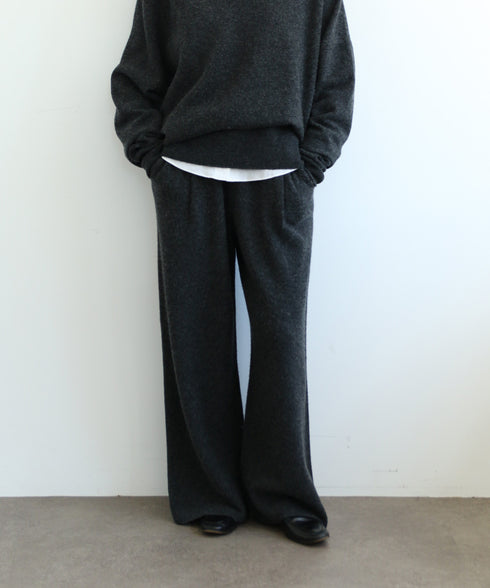 MERINO WOOL WIDE PANTS