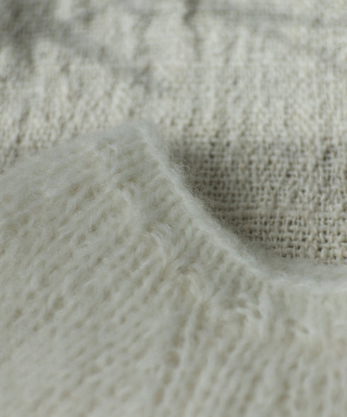 wool mohair hand knit