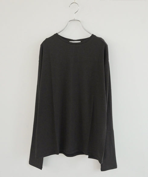 cotton cashmere crew neck relax T