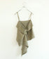 natural dye silk nep wrap camisole