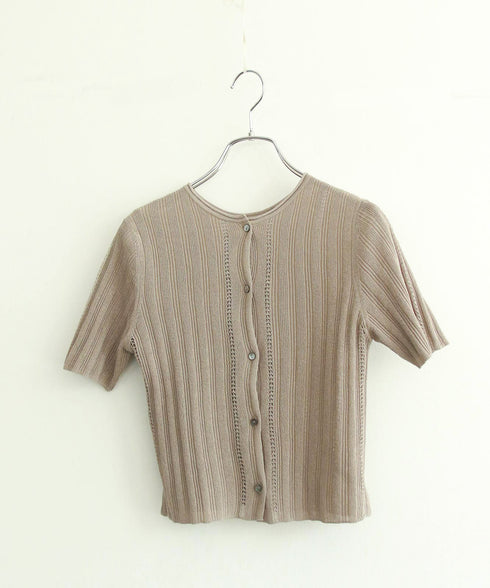 paper rib knit 2way top