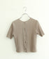 paper rib knit 2way top