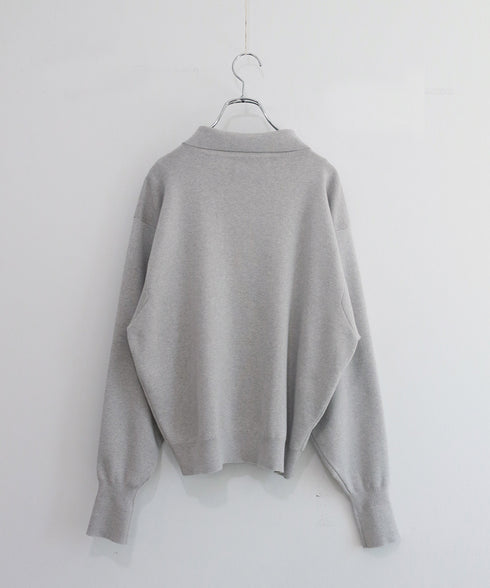 seawool×organic cotton polo knit