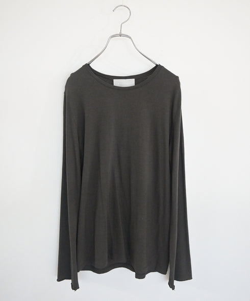cotton cashmere crew neck T