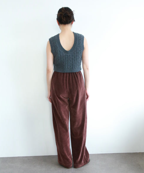 crochet double knit vest