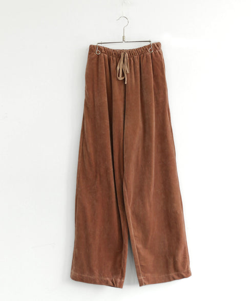 【coming soon】COTTON VELOUR WIDE PANTS