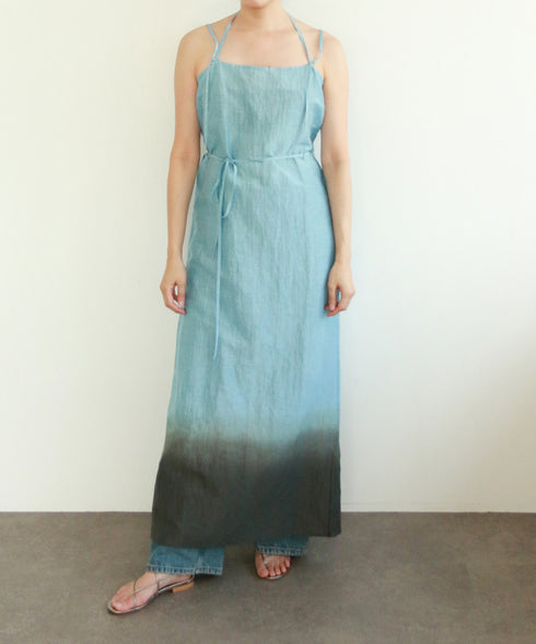 natural dye seersucker camisole dress