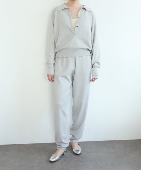 seawool×organic cotton knit pants