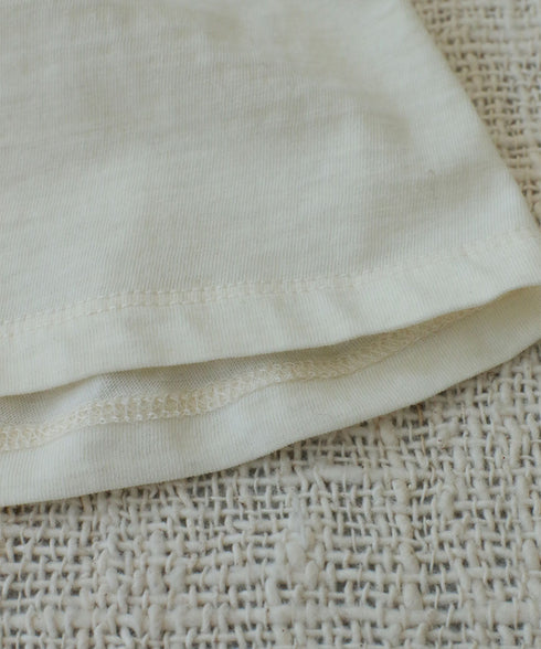 cotton cashmere crew neck relax T