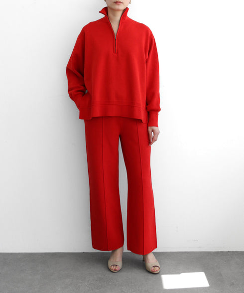 【8/28発売】COTTON SILK DOUBLEFACE HALF ZIP PULLOVER