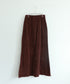 cotton velour long skirt